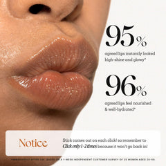 Nature Republic Honey Melting Lip Glitter application swipe for luminous color