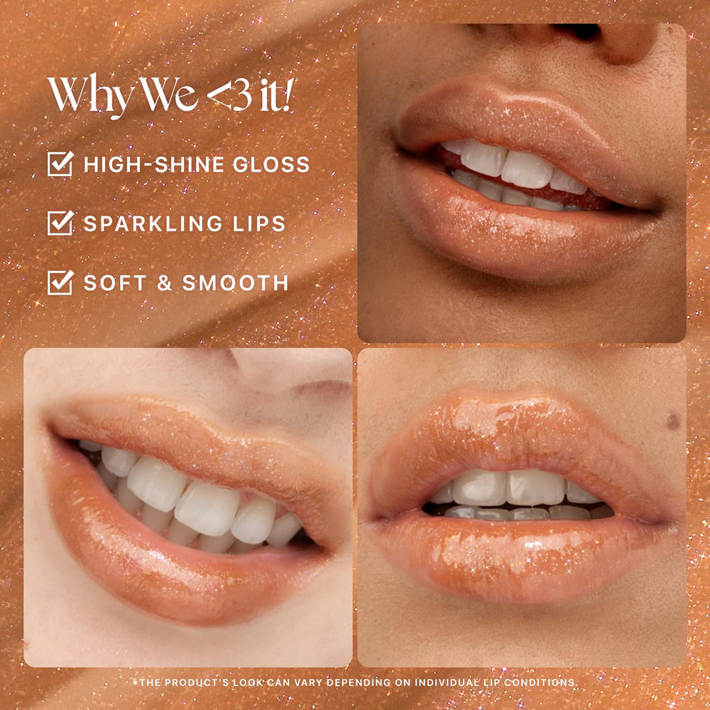 Nature Republic maple-14 gloss texture on lips during casual day