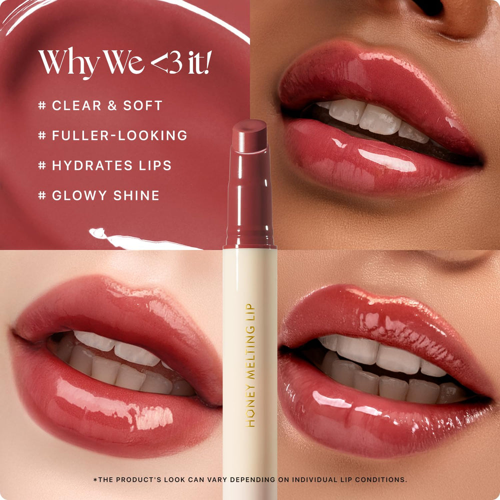 Nature Republic Honey Melting Lip Plum 03 application demonstrates smooth glide-on texture.