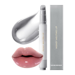 Nature Republic Honey Melting Lip Plumping texture reveals glassy lips.