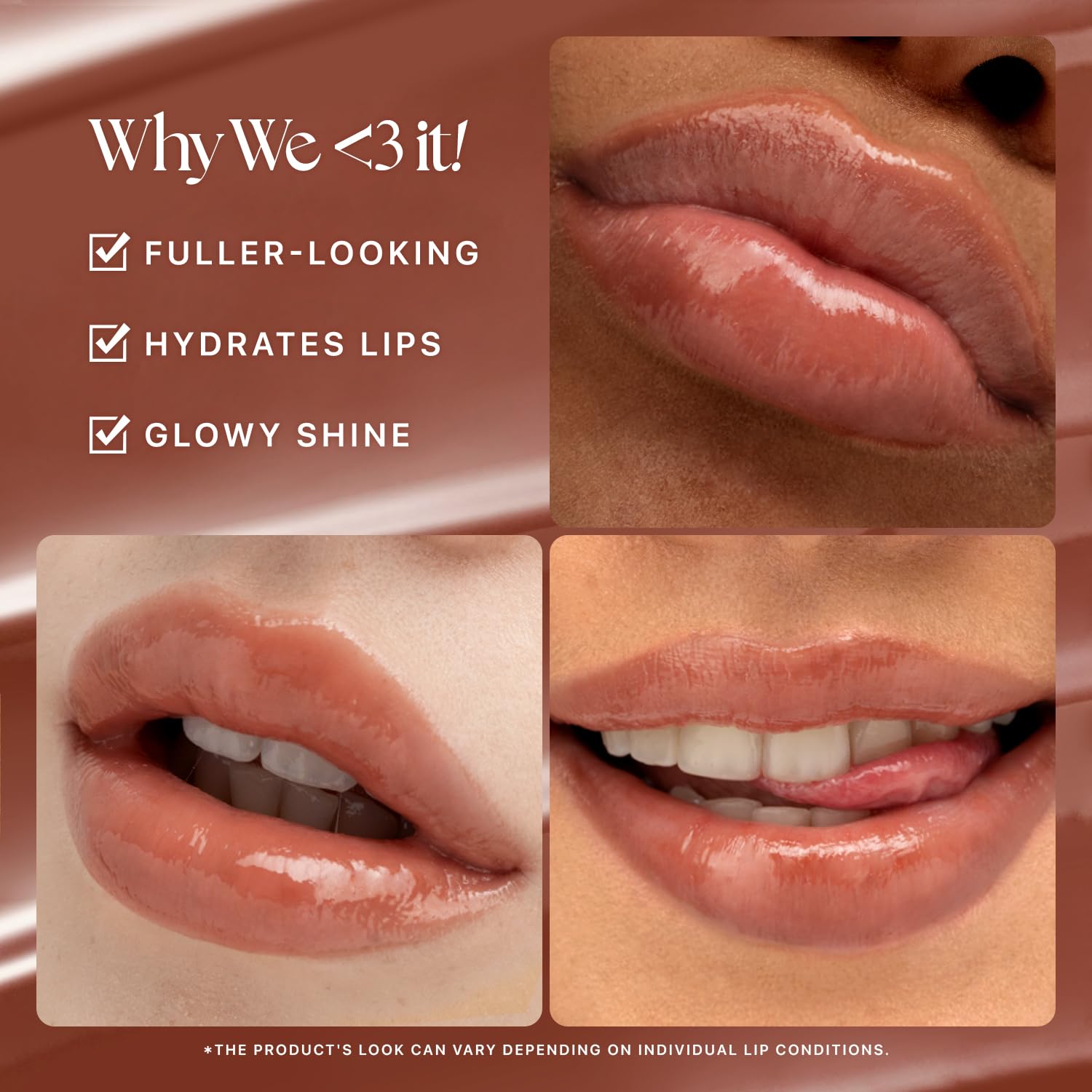 Nature Republic Honey Melting Lip Rose Brown swatch, sheer tint with glossy shine.