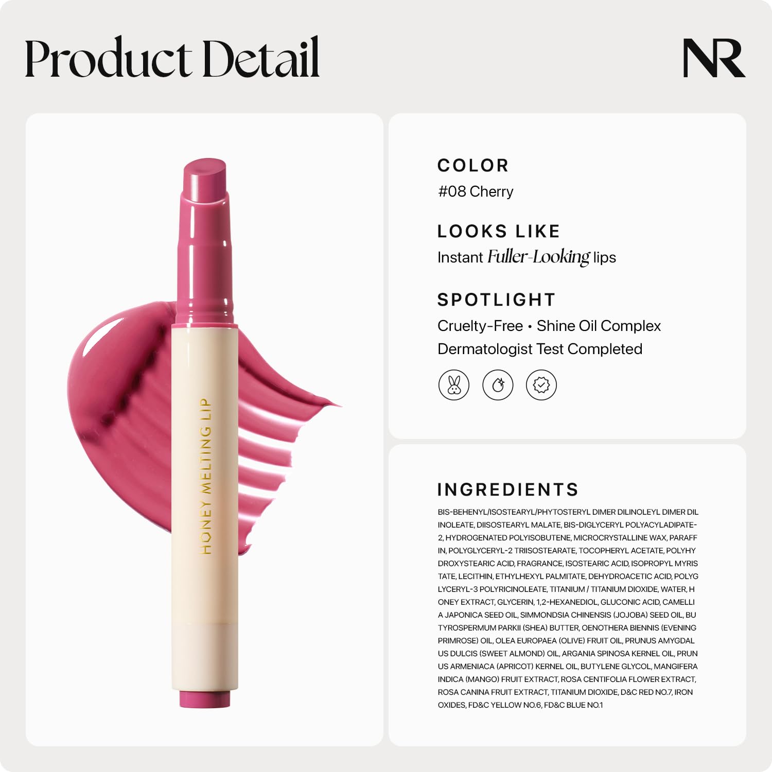 Nature Republic lip product evokes Korean makeup glow on bare lips