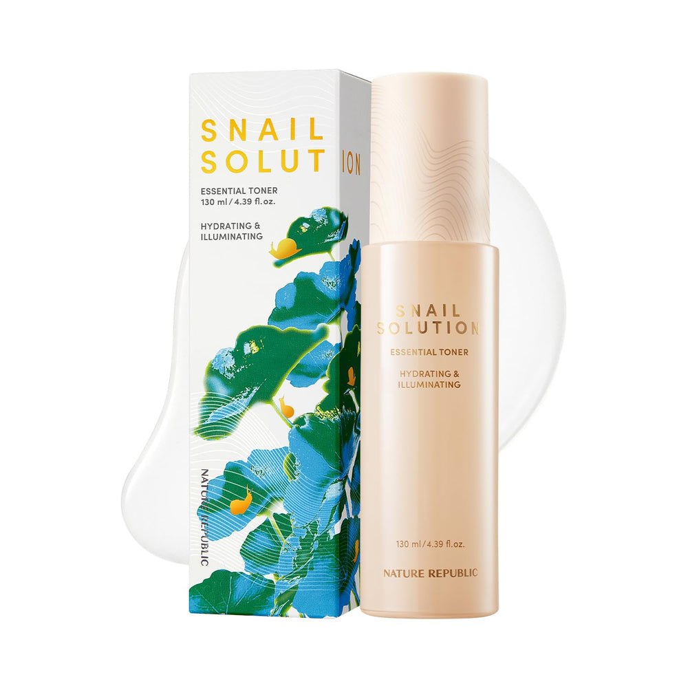 Nature Republic Snail Mucin Toner bottle showing hydrating formula