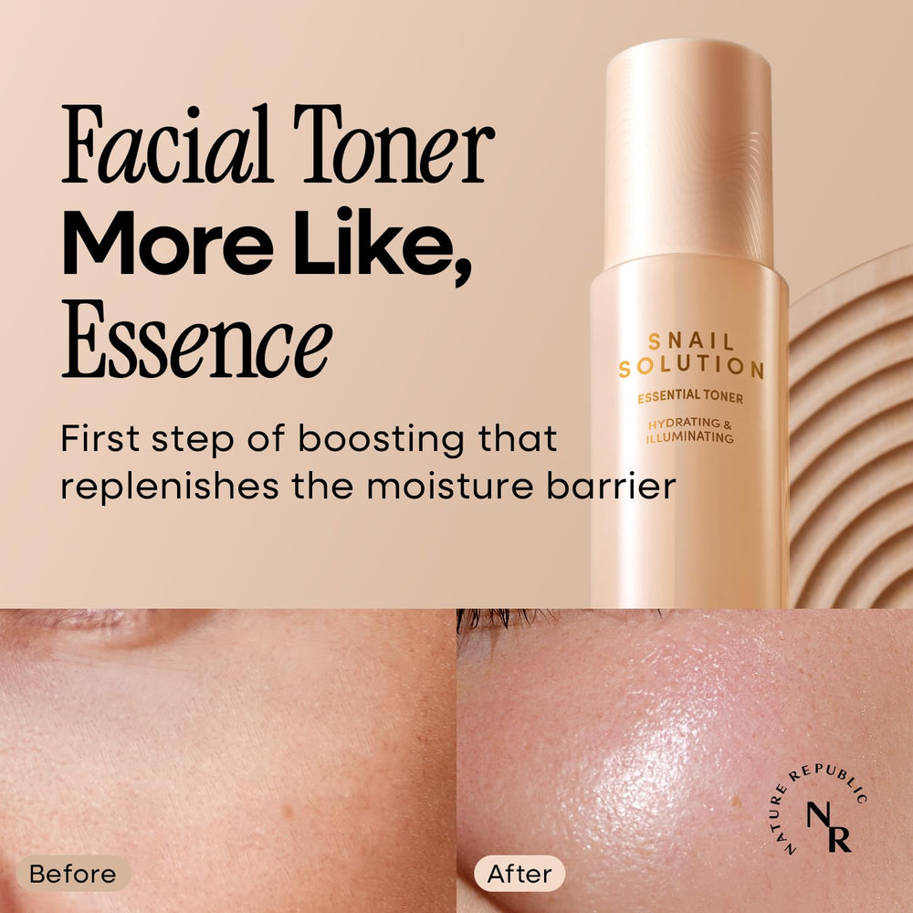 130ml Nature Republic Snail Mucin Toner bottle suitable for daily use