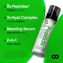 Nature Republic The First Peptide Boosting Serum pump dispense enables quick daily use.