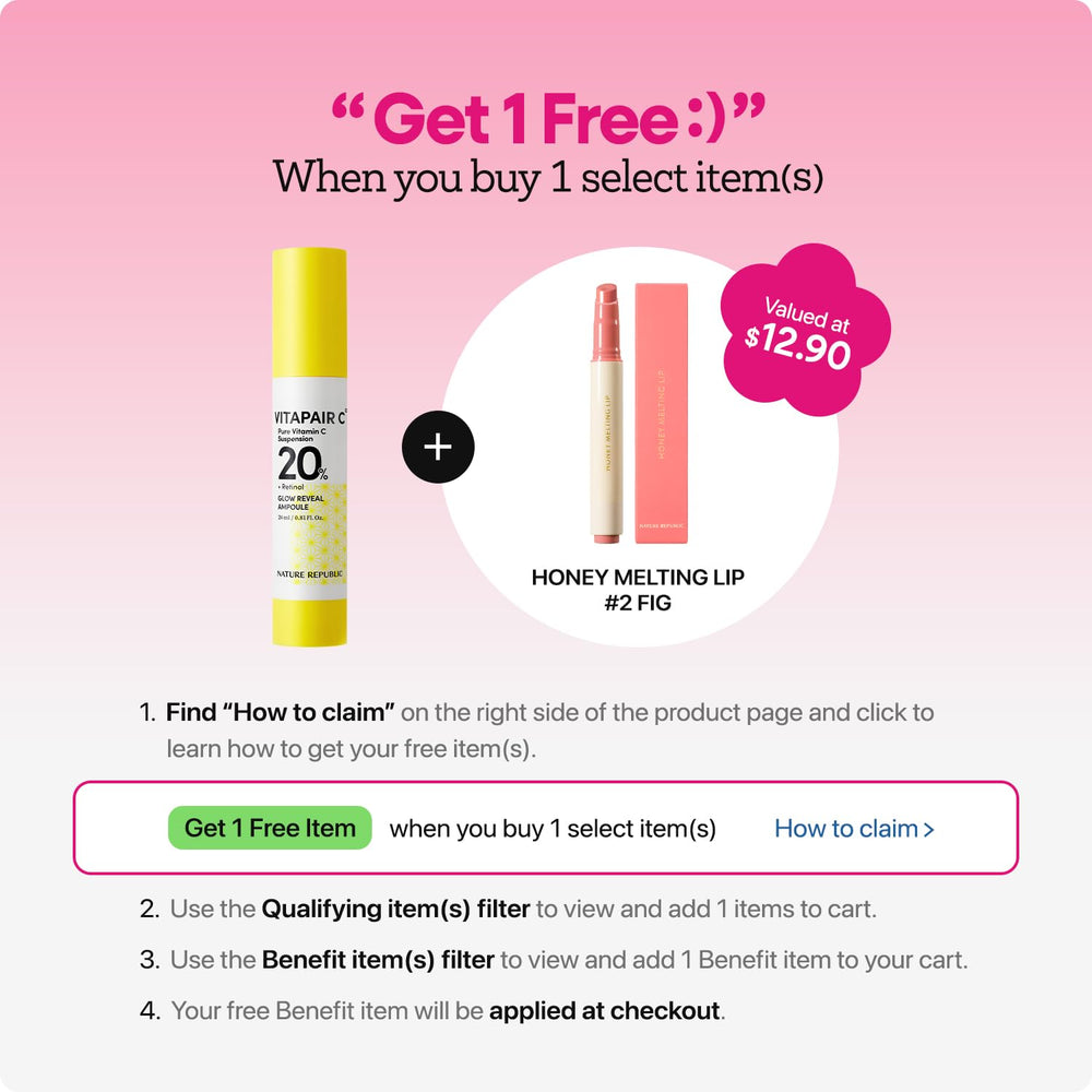 Nature Republic Vitapair C ampoule application demonstrates creamy, non-evaporating texture
