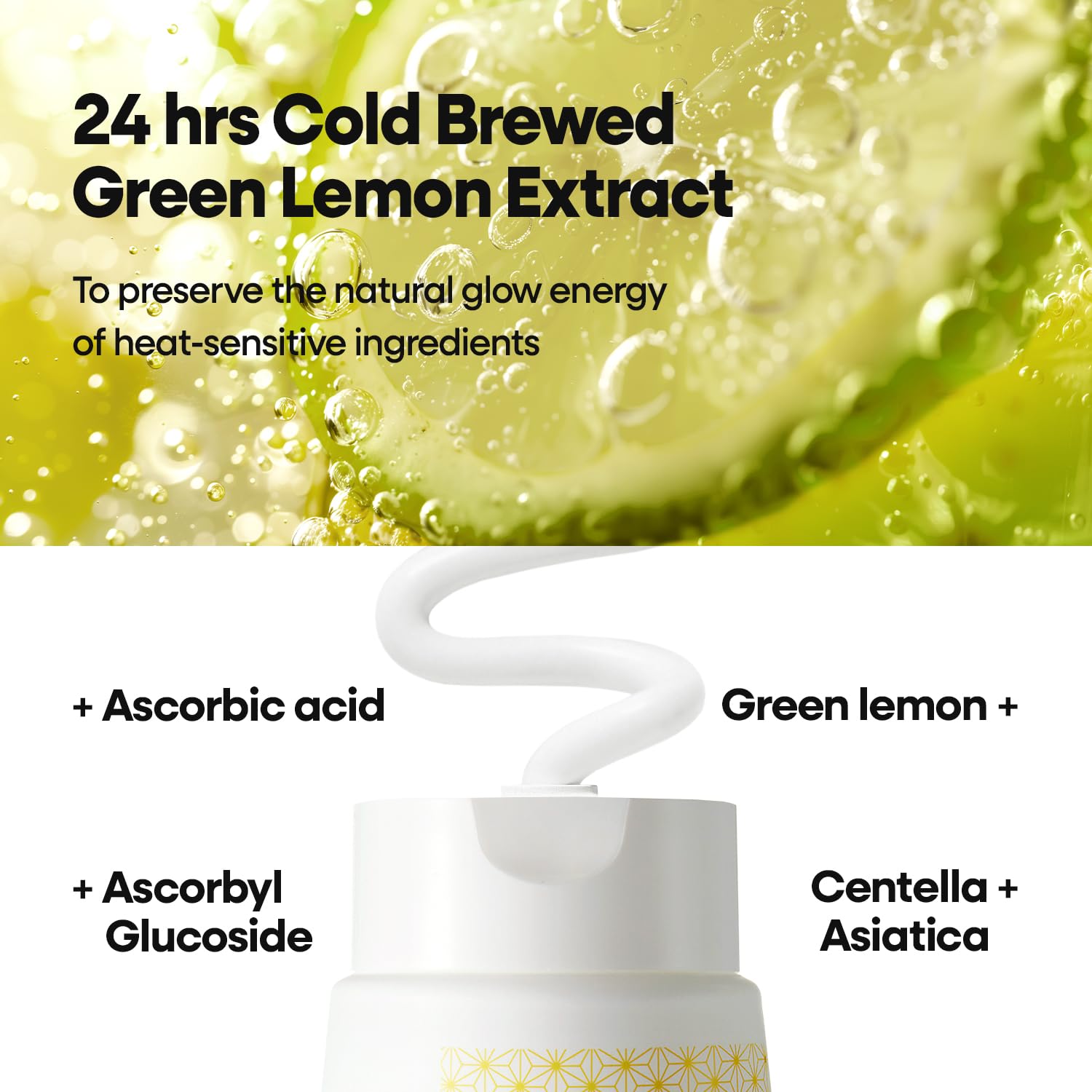 Bottle with foam demonstration showing refreshing cleansing action