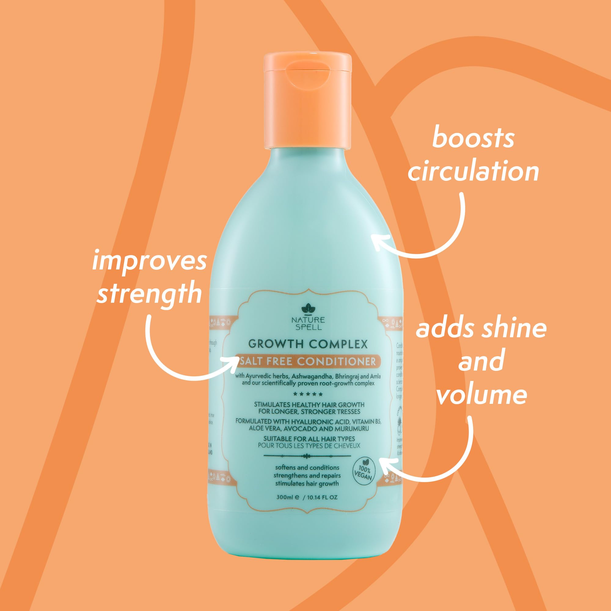 Nature Spell bottle pouring action illustrating easy application.