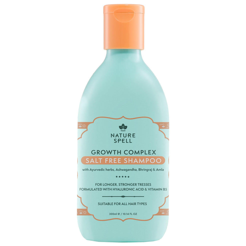 Nature Spell Hair Growth Shampoo bottle front for nourishing cleanse