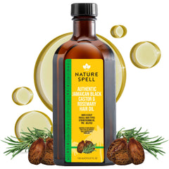 Nature Spell Jamaican Black Castor Oil bottle for deep hair nourishment