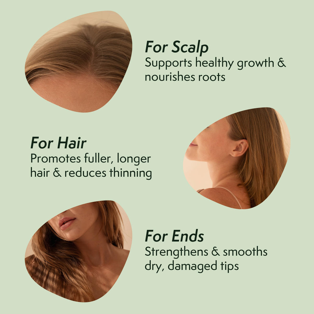 Nature Spell Rosemary Oil nourishes hair lengths for shine and softness.