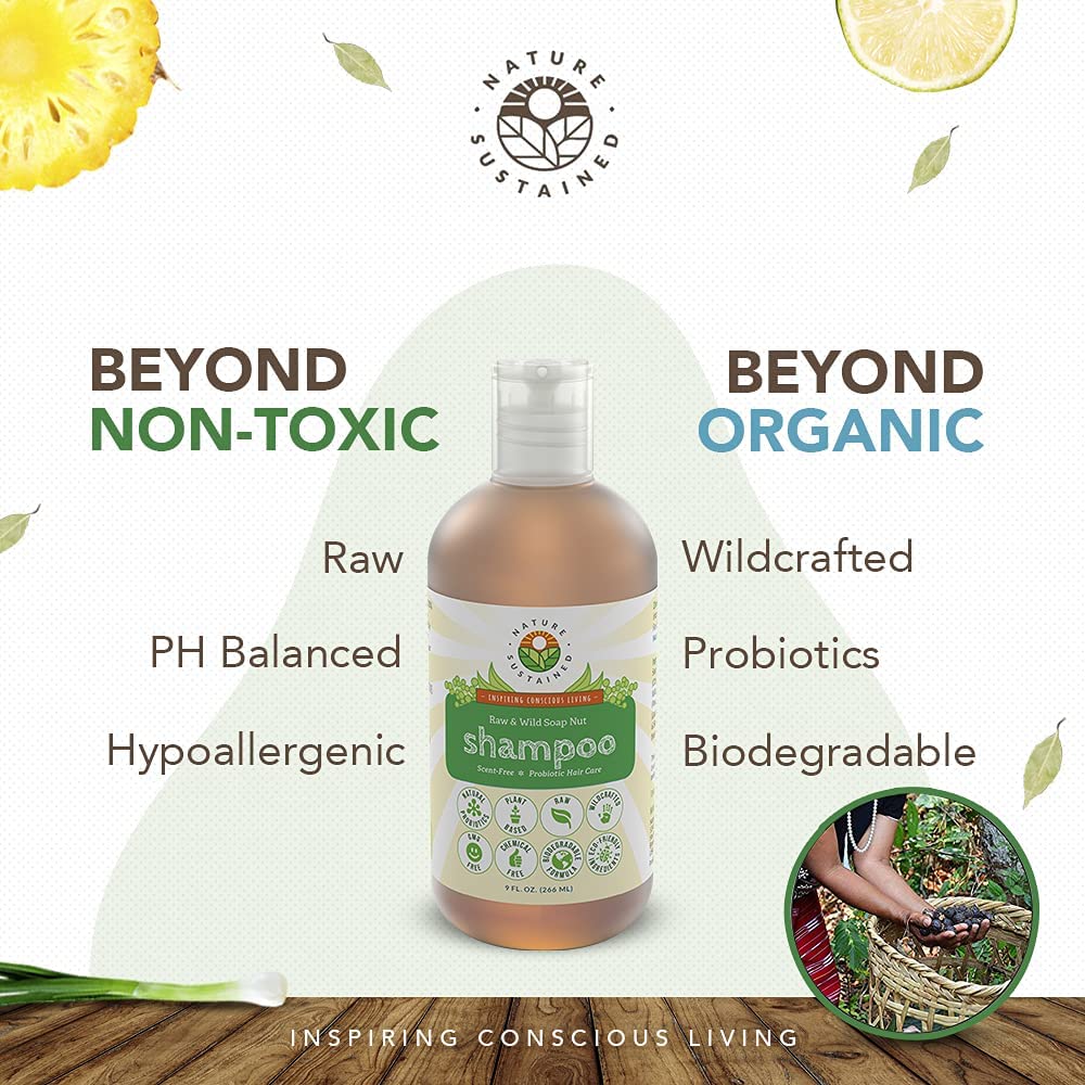 Probiotic-fermented Nature Sustained formula using vegan probiotics from wild harvest for scalp balance.