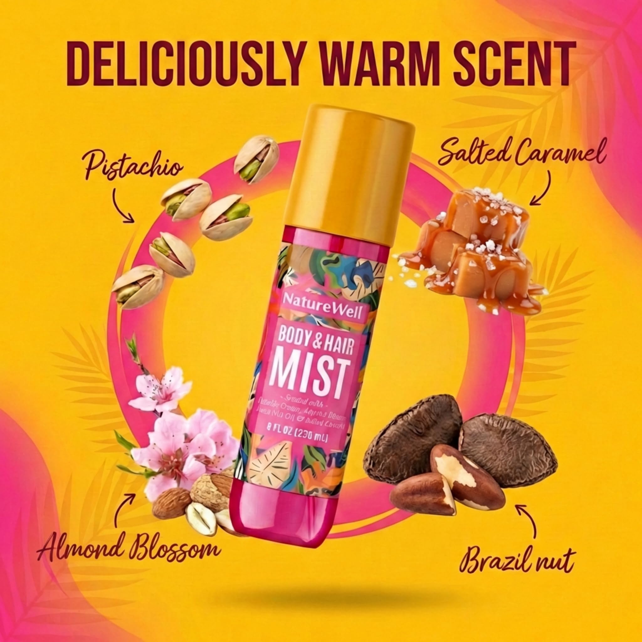 Nature Well Cheeky mist spray demonstrates easy, even hair and body refresh.
