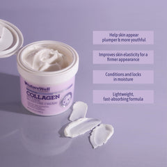 Nature Well Clinical Collagen Peptide Intense Moisture Cream on the neck supports suppleness.