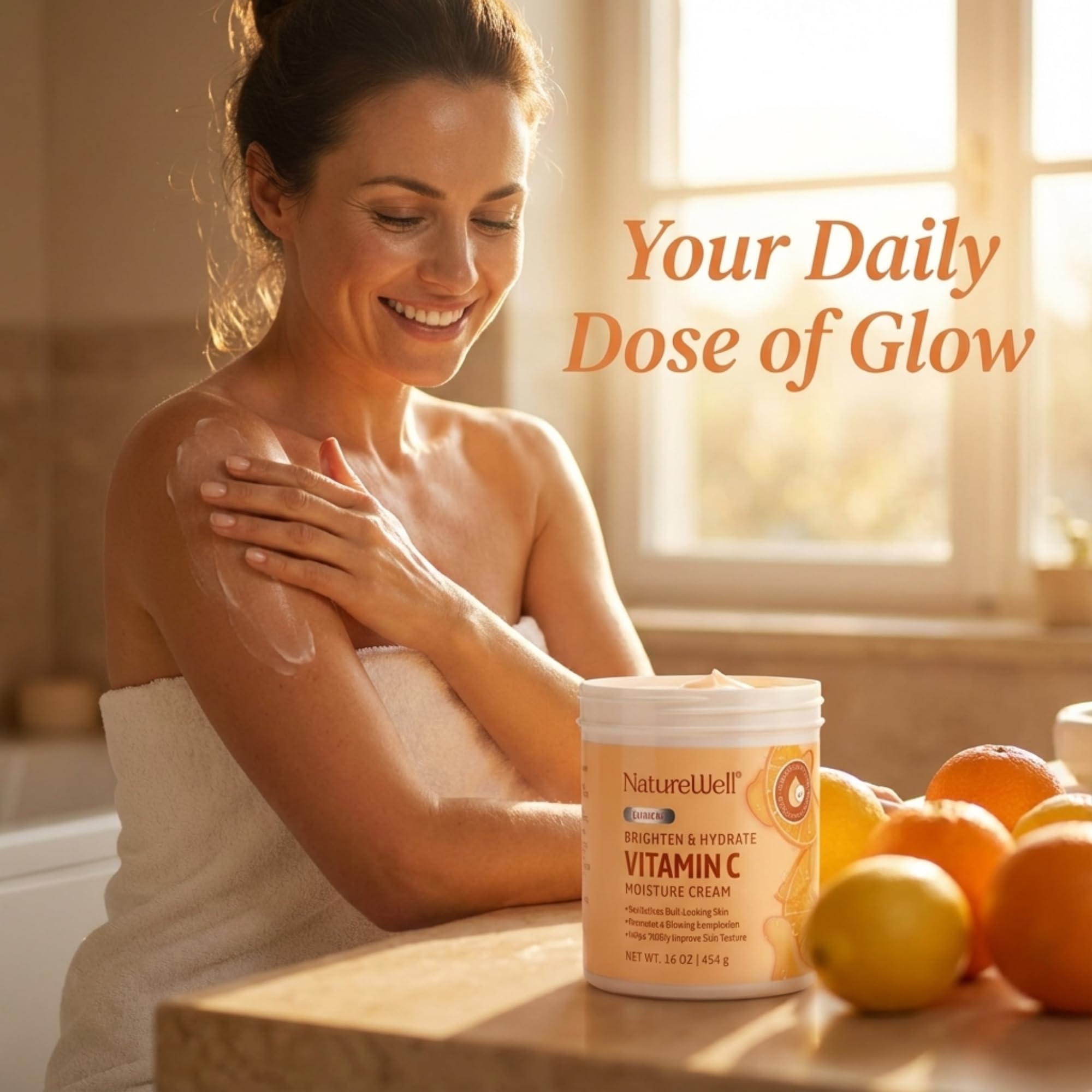 Nature Well coconut oil-rich moisturizer delivering deep hydration.