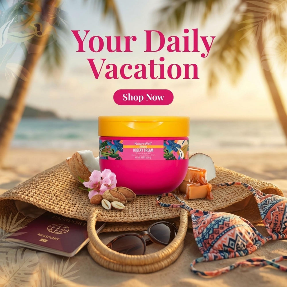 Nature Well creamy coconut salted caramel fragrance close-up