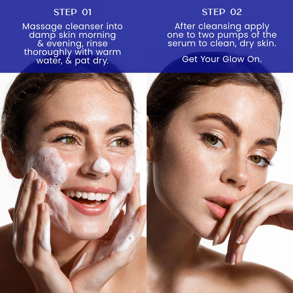 NATURE WELL luminous finish appearing after using the duo.