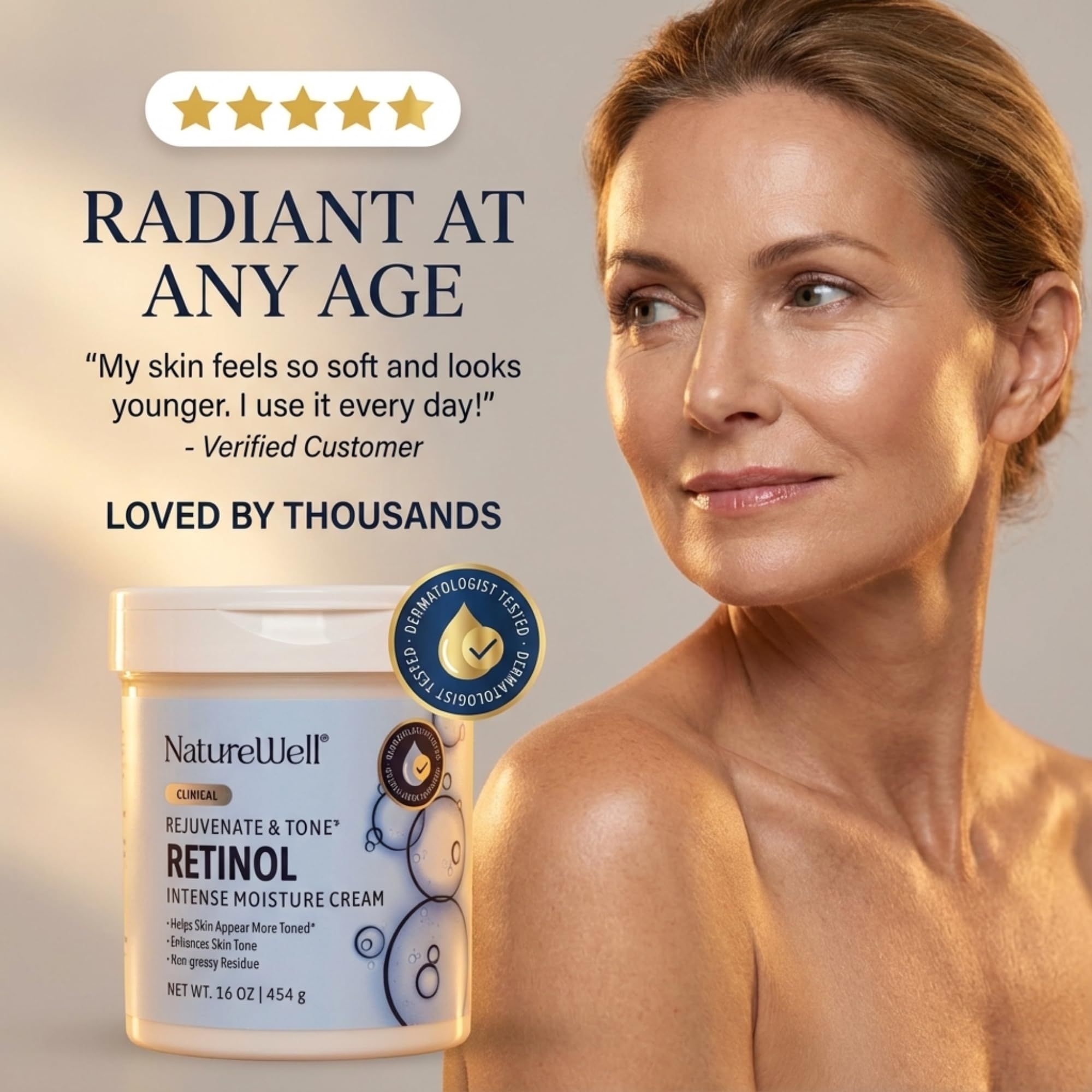 Non-greasy Nature Well formula absorbs quickly on skin
