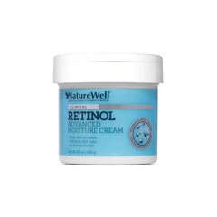Nature Well retinol cream applied to body for lasting moisture