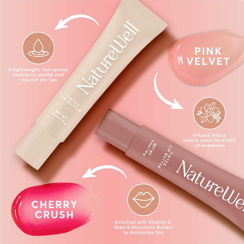 NATURE WELL Vanilla scented lip balm showing hydrating formula
