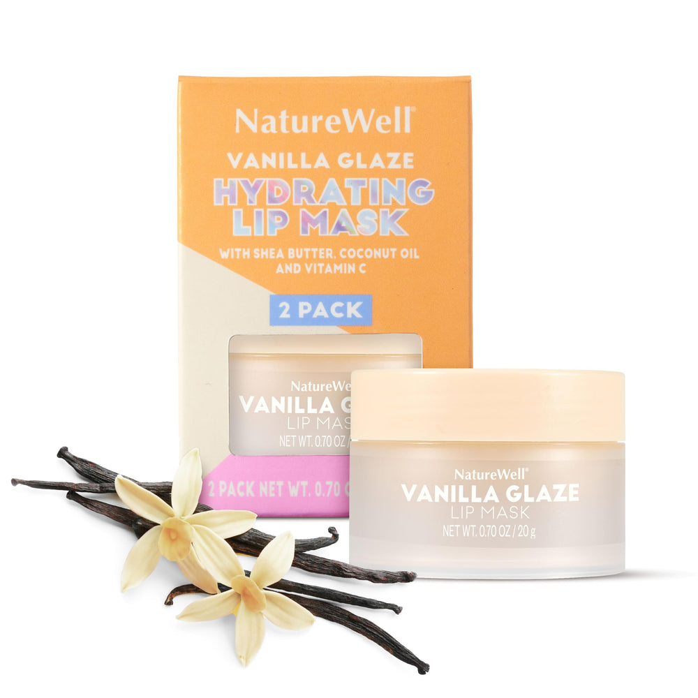 NATURE WELL Vanilla Glaze Lip Mask dual-pack offers value and routine-friendly care.