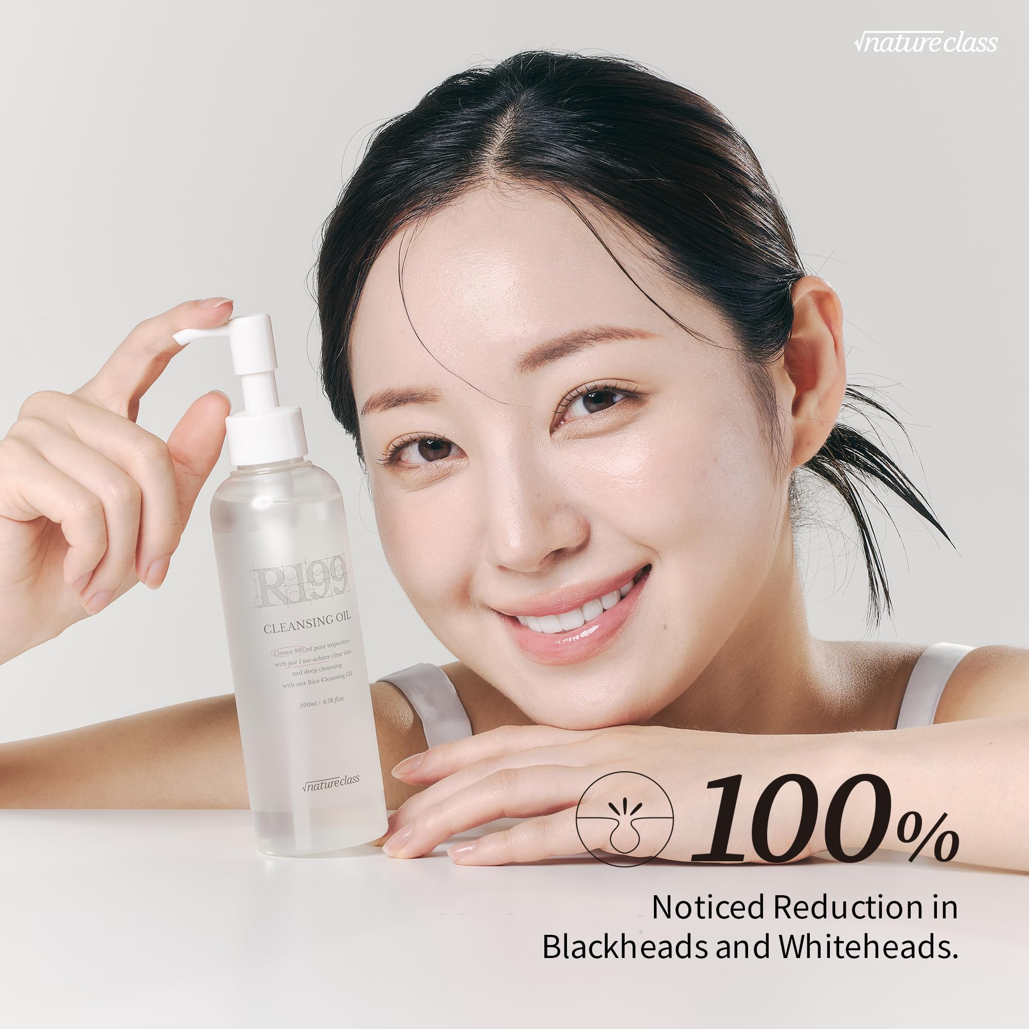 NatureClass R199 Rice Cleansing Oil purifies pores and removes debris gently