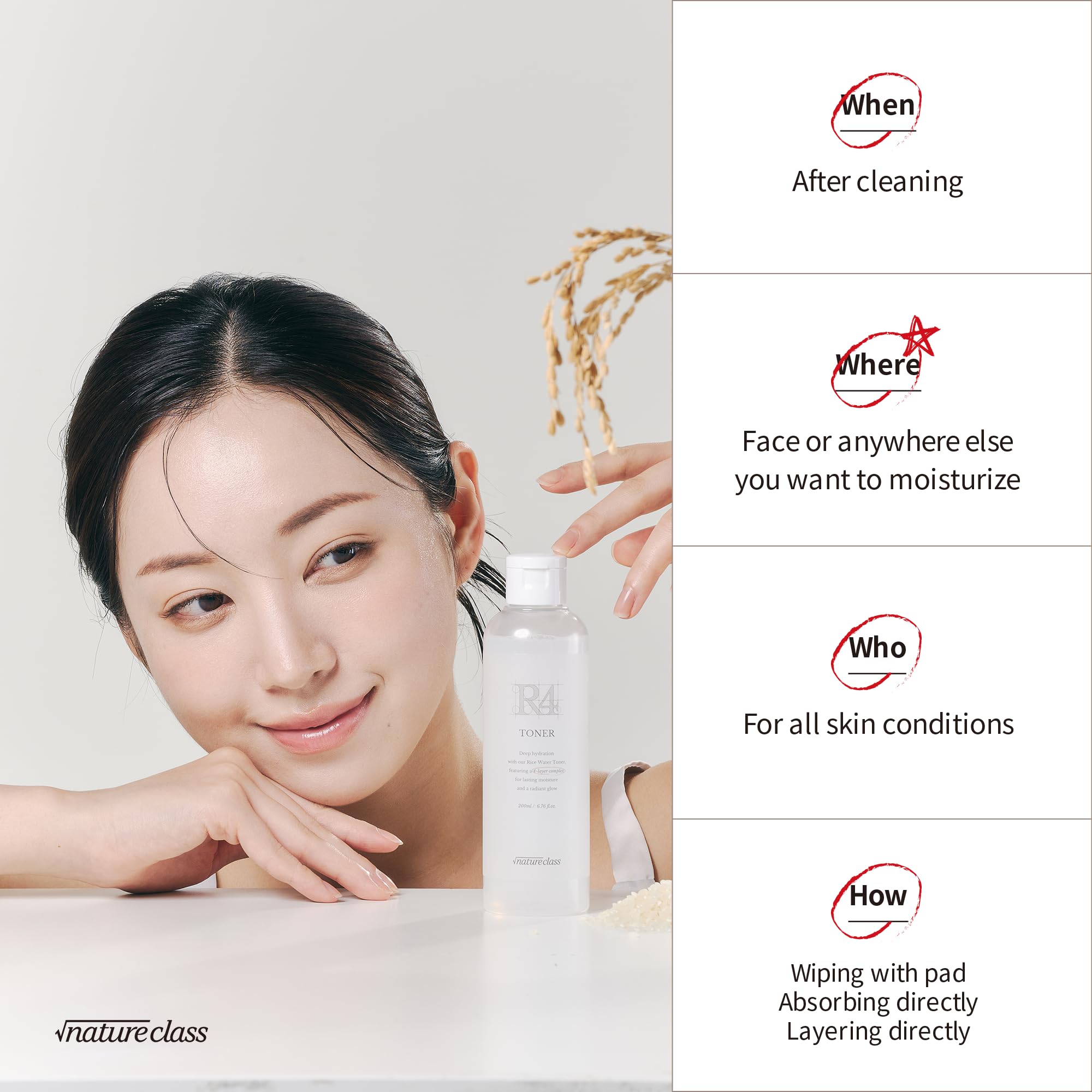 NatureCLASS R4 back label hints directions and key ingredients