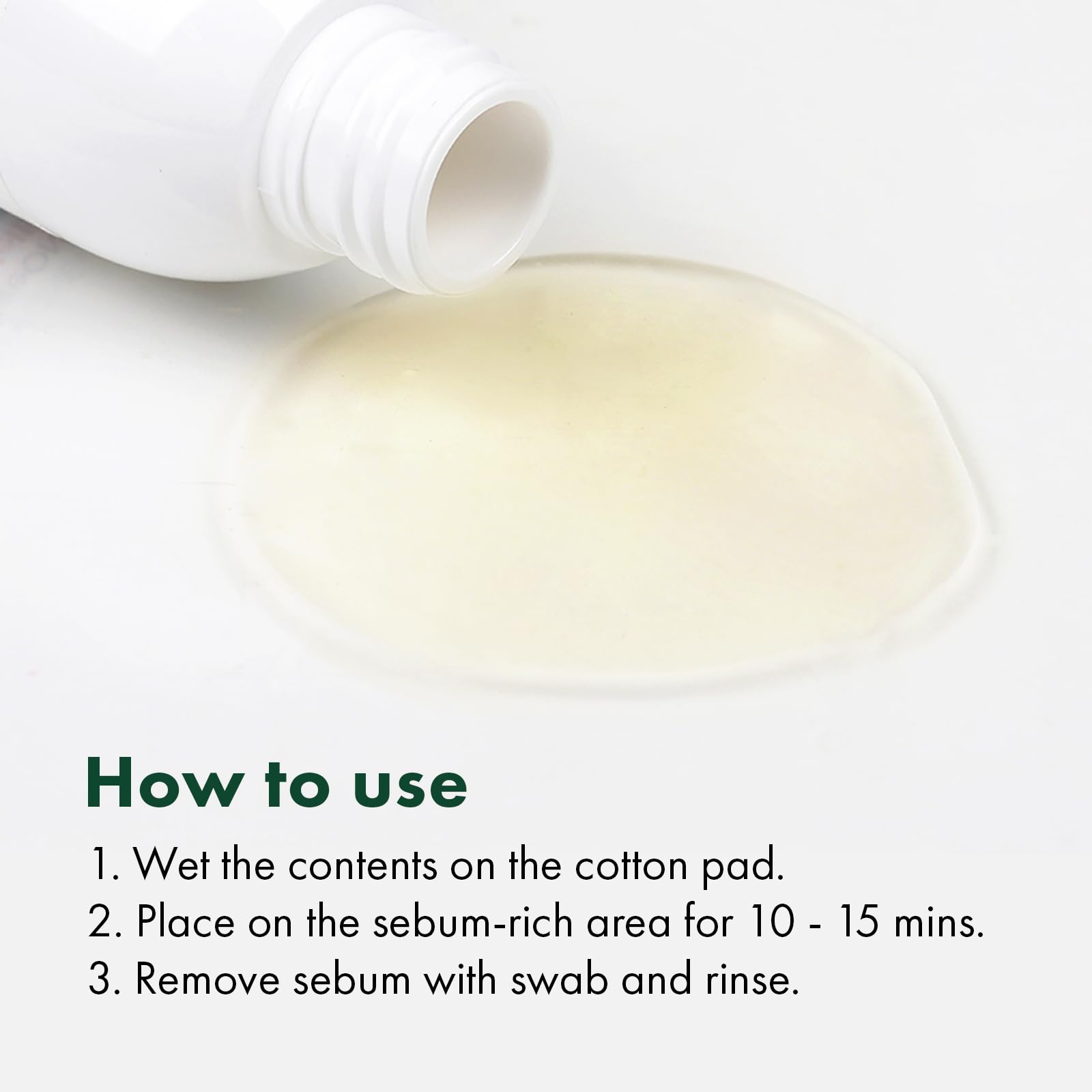 Naturekind Plant-based pore treatment close-up suggests calming, non-irritating care.