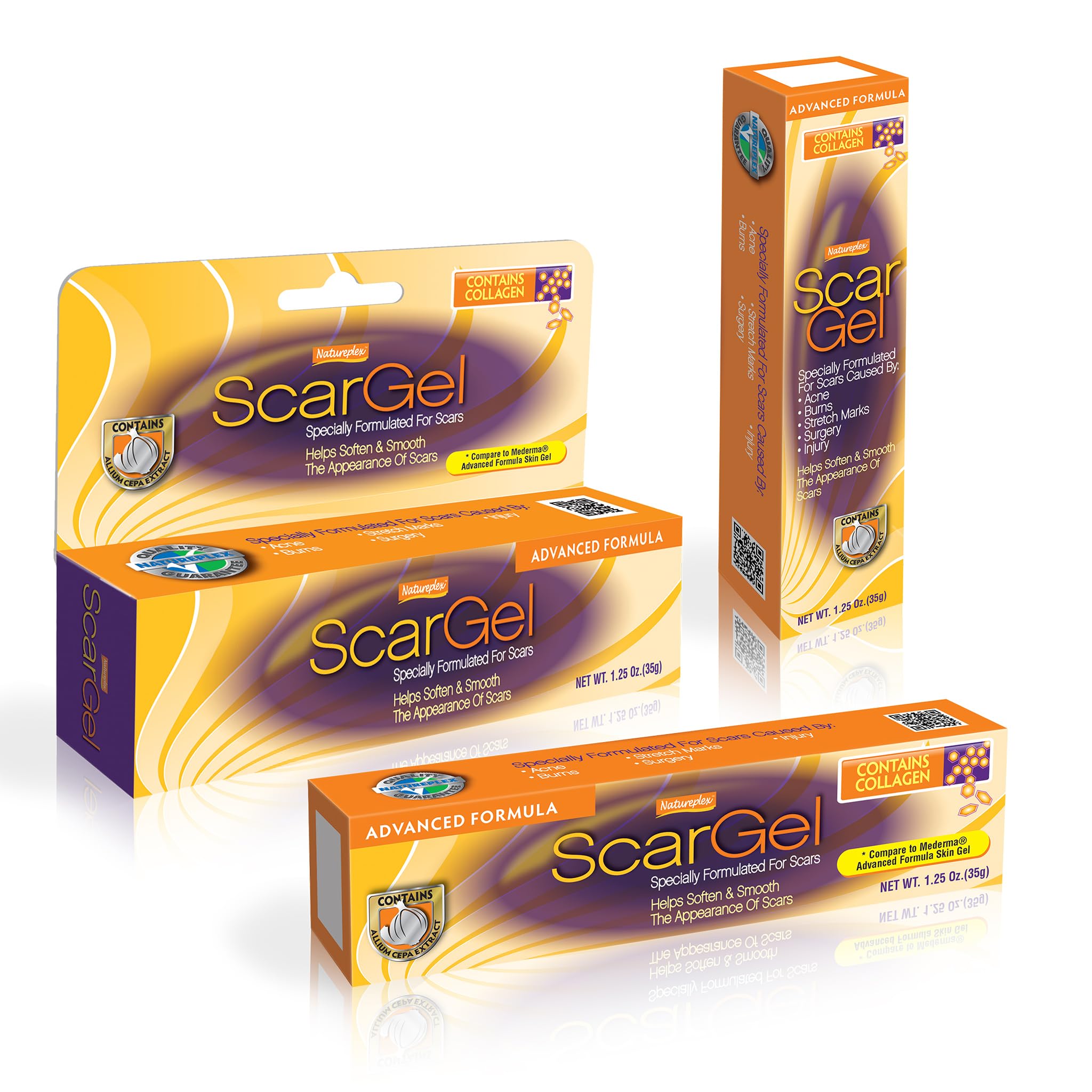 Natureplex Scar Gel used in routine for smoother-looking skin.