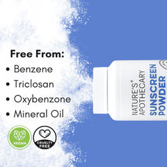 Nature's Apothecary reef-safe zinc powder provides water resistance during activity