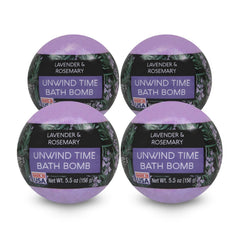 Nature's Beauty lavender rosemary bath bombs pack front for at-home spa moments
