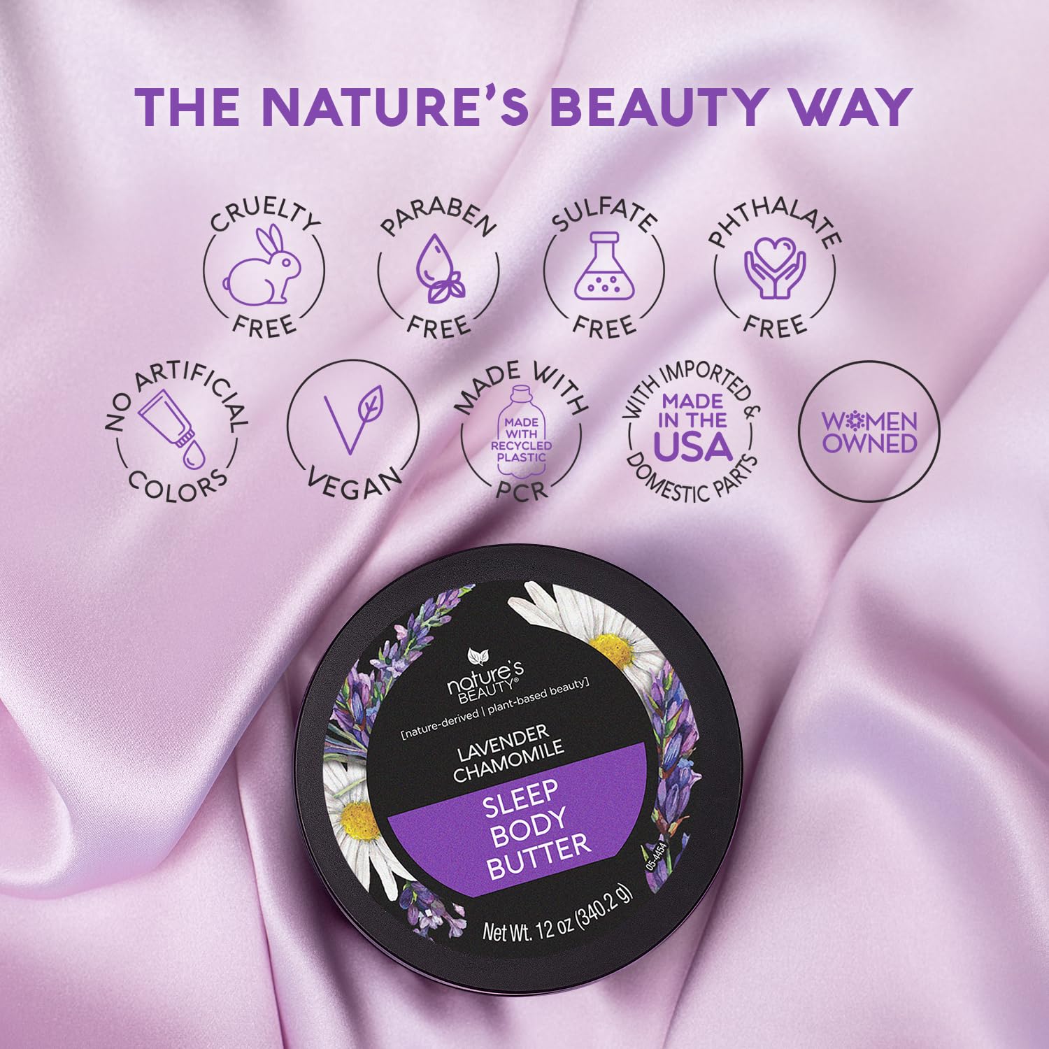 Nature's Beauty rich butter absorbs easily after bath