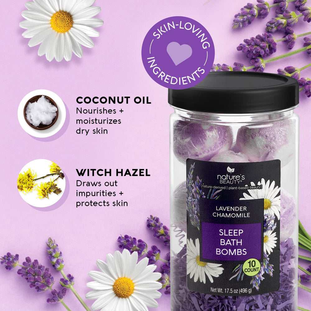 Nature's Beauty vanilla citrus scent bath bomb creates a soothing, refreshing soak.