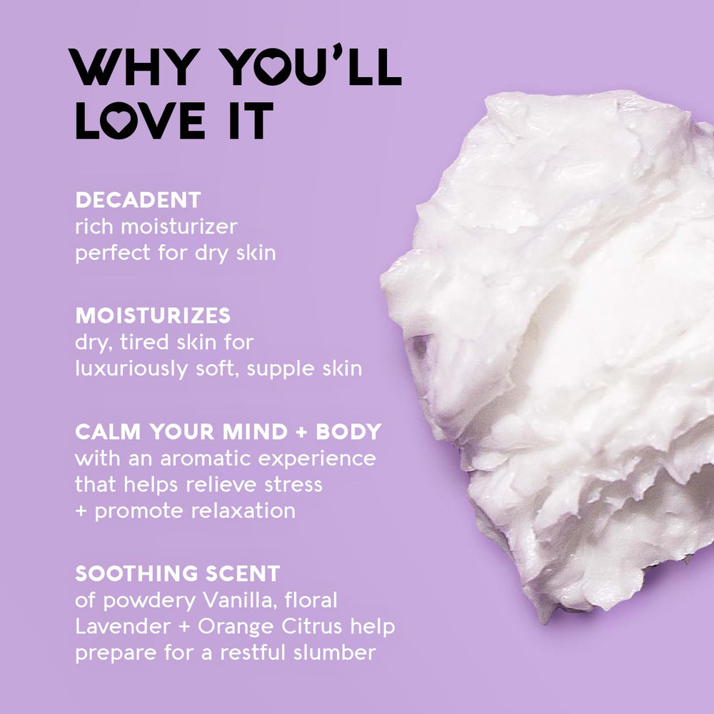Nature's Beauty vanilla-lavender-chamomile scent promotes relaxation