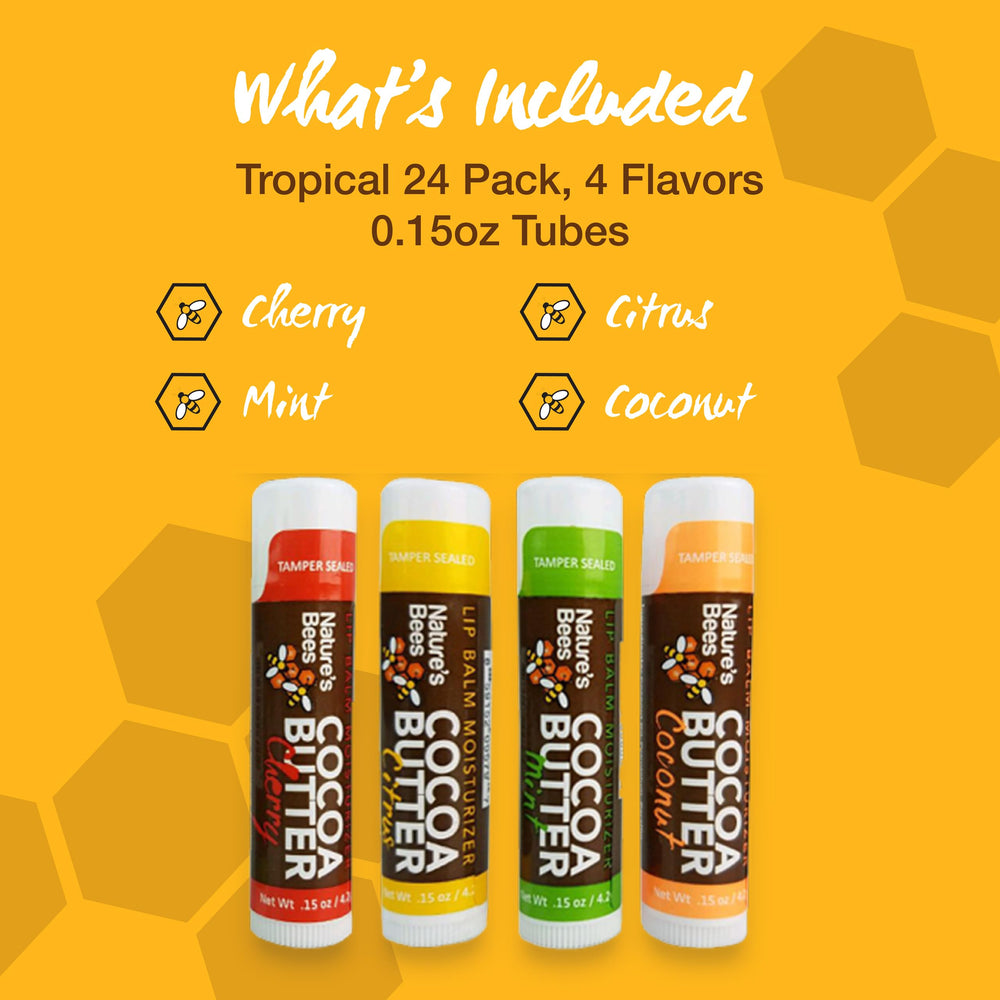 Nature’s Bees mint lip balm tube delivers a refreshing, moisturizing experience