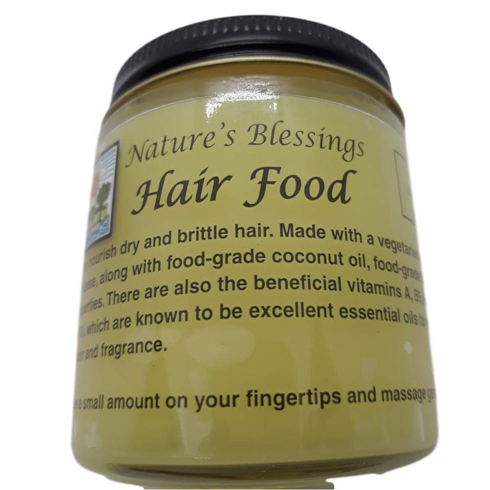 Nature's Blessing Hair Food bottle with argan oil for hydration