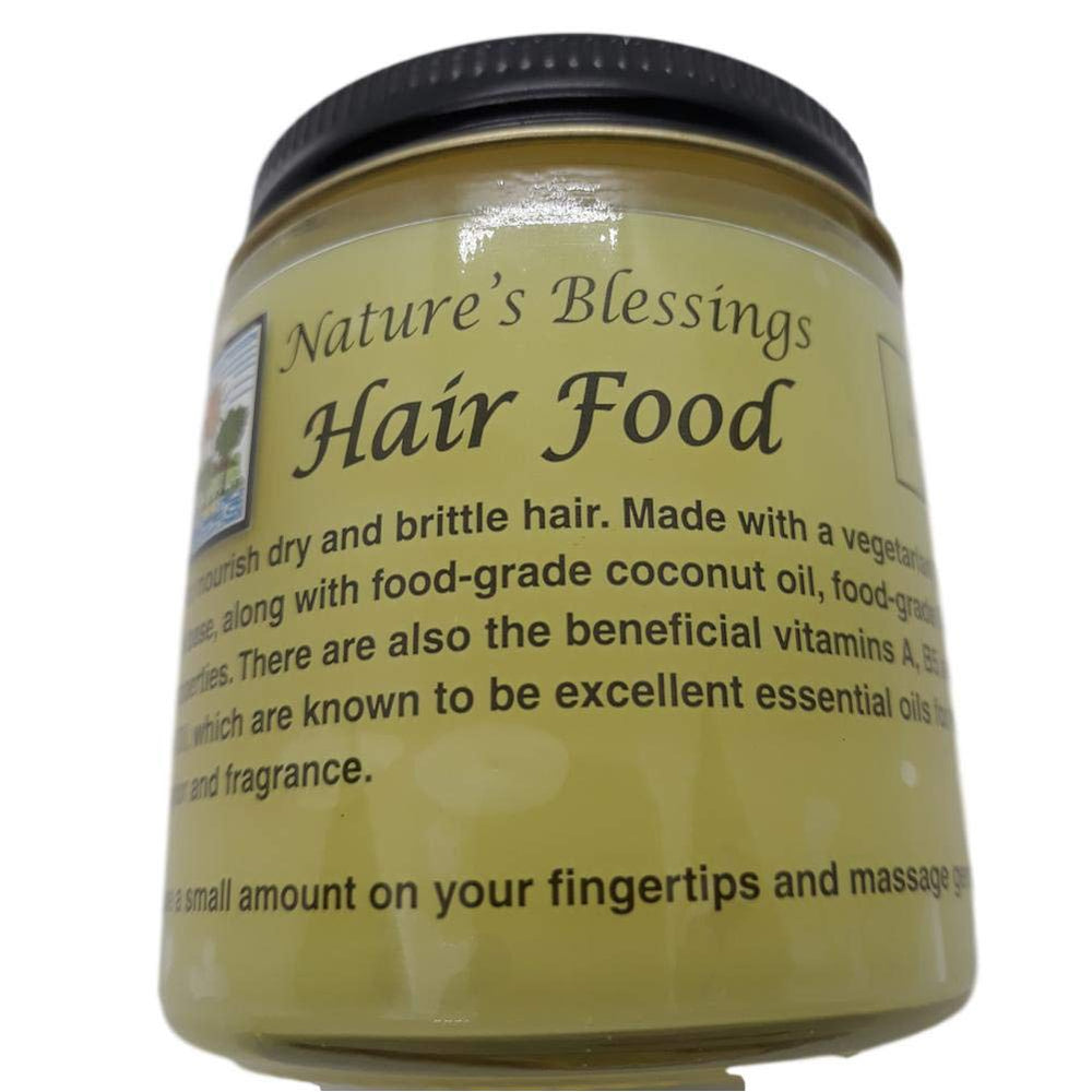 Nature's Blessing Hair Food bottle with argan oil for hydration