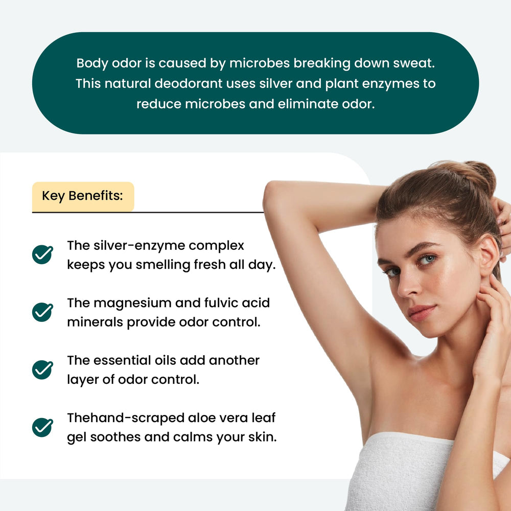 Gentle roll-on application on skin suitable for sensitive skin.