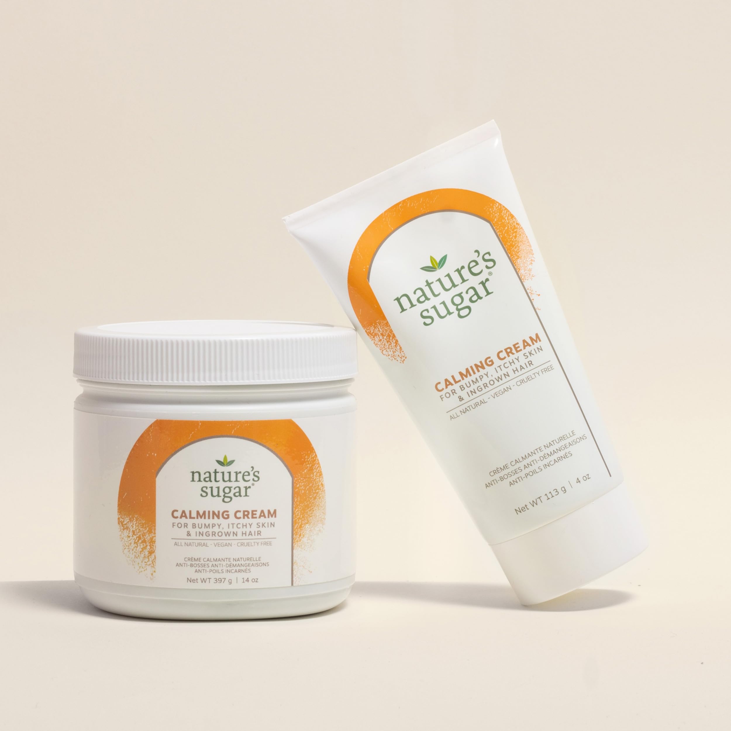 Nature's Sugar Bikini-area care promotes comfortable, hydrated skin after hair removal.