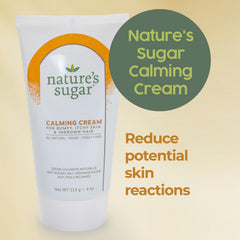 Nature's Sugar Post-Wax Cream application rub demonstrates easy, quick absorption after waxing.