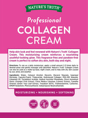 Texture closeup of Nature's Truth Collagen Cream for skin hydration.