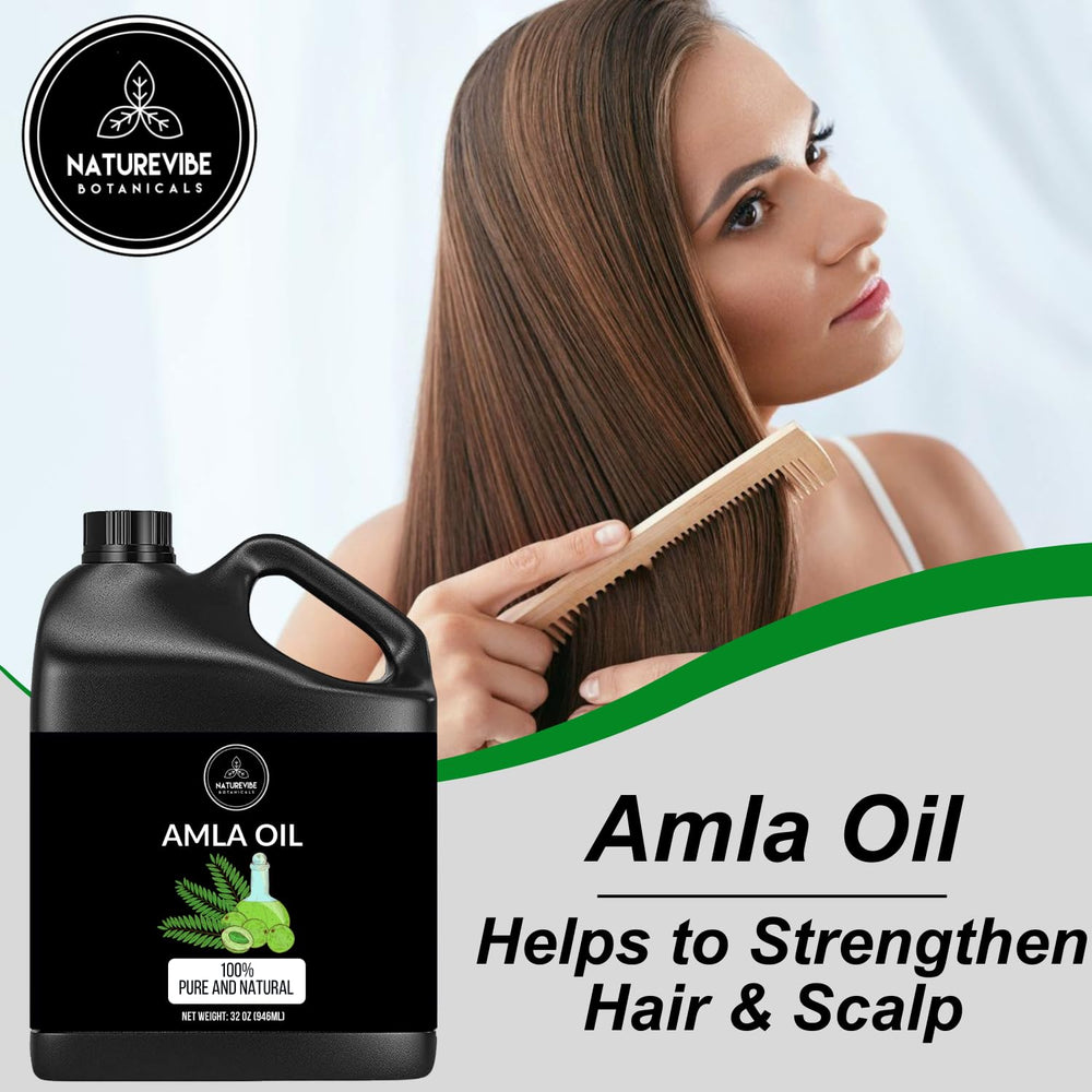 Amla Oil jar close-up shows cold-pressed seed oil quality for skin and hair.