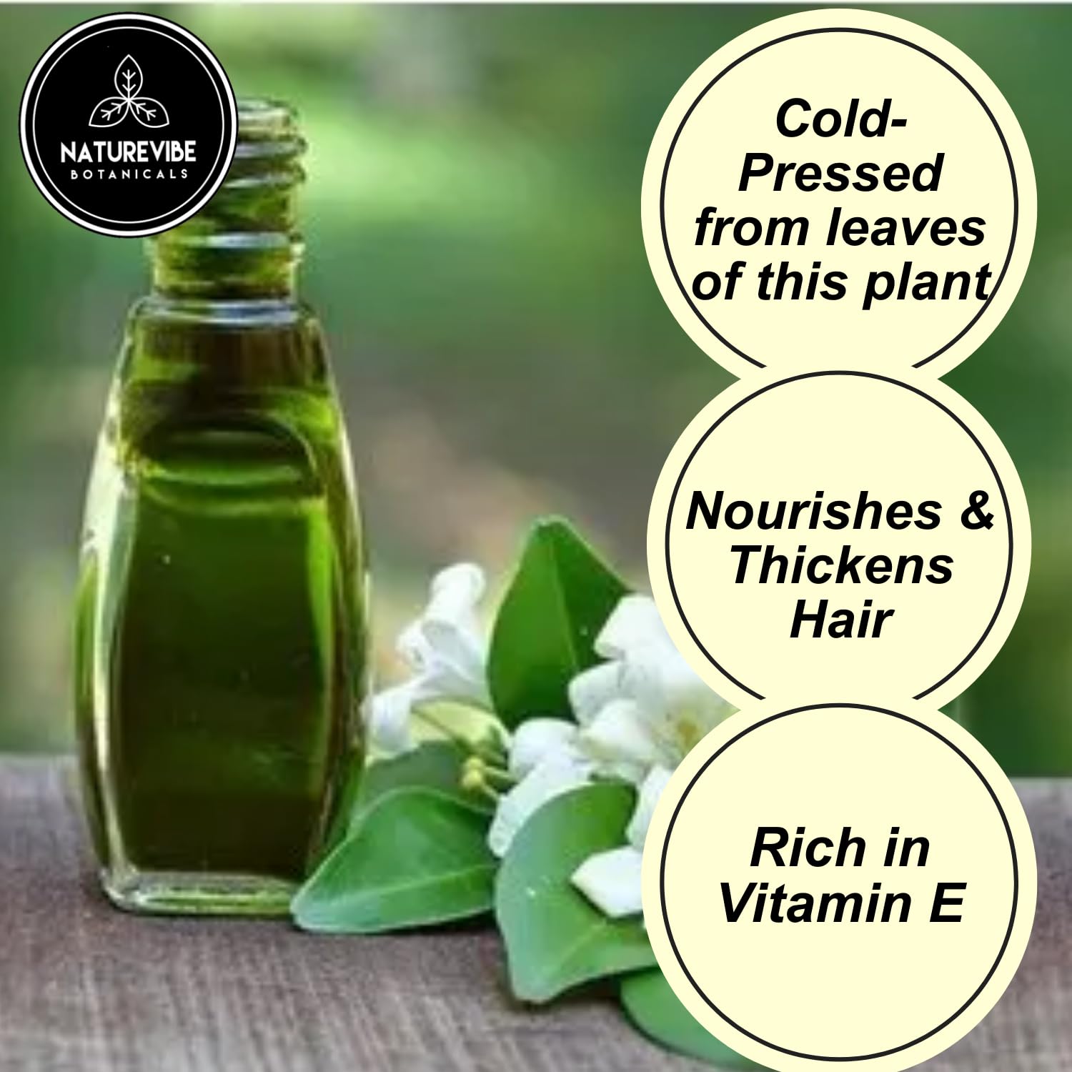 Naturevibe Botanicals Bhringraj Oil is cold pressed for pure hair care benefits.