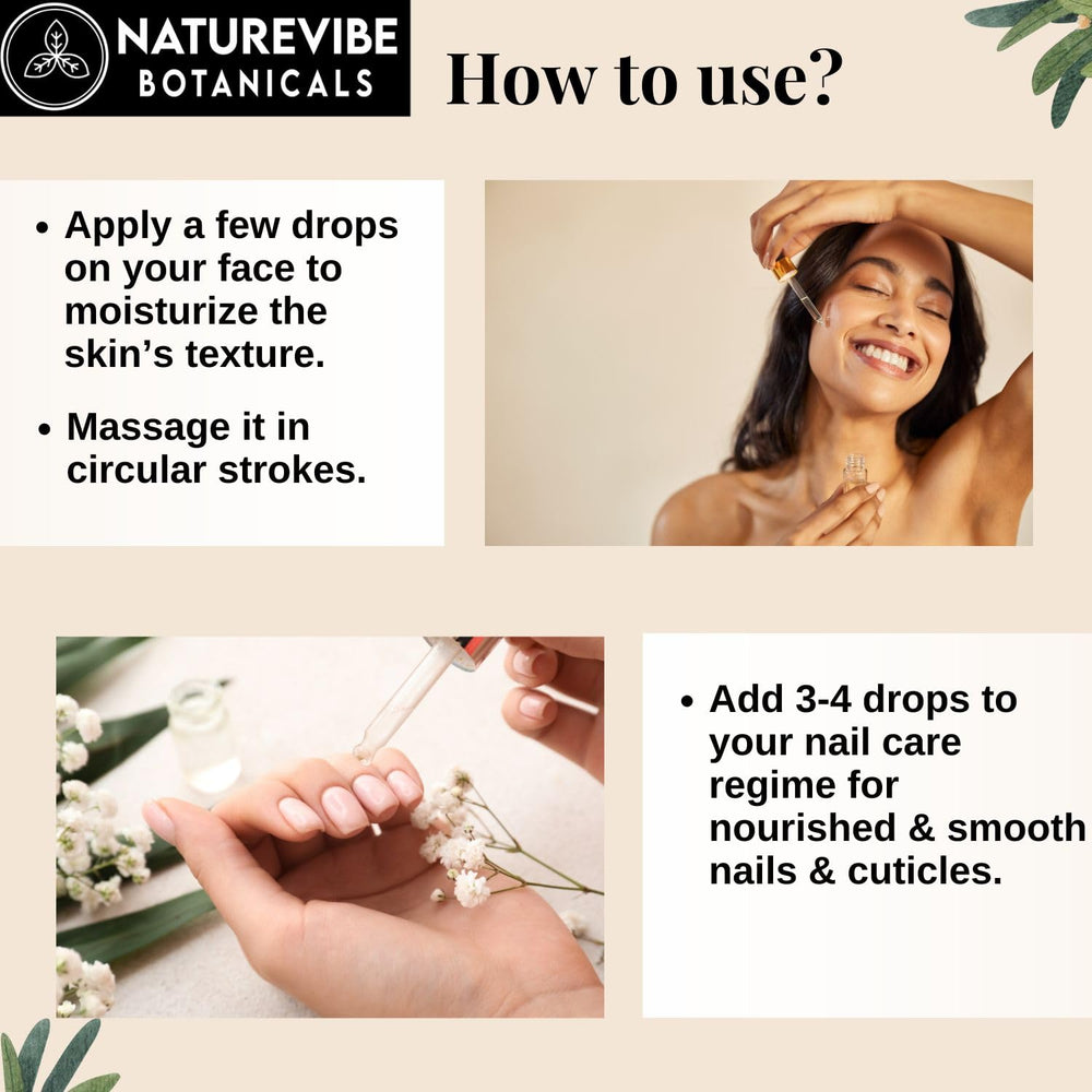 Naturevibe Botanicals Castor Rosemary Oil with rosemary infusion for skin and hair routines.