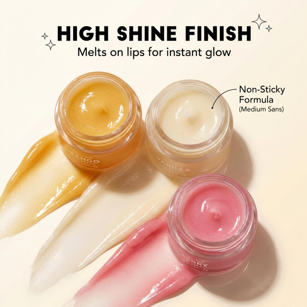 NatureWell Mango lip mask close-up highlighting gloss and fruity fragrance