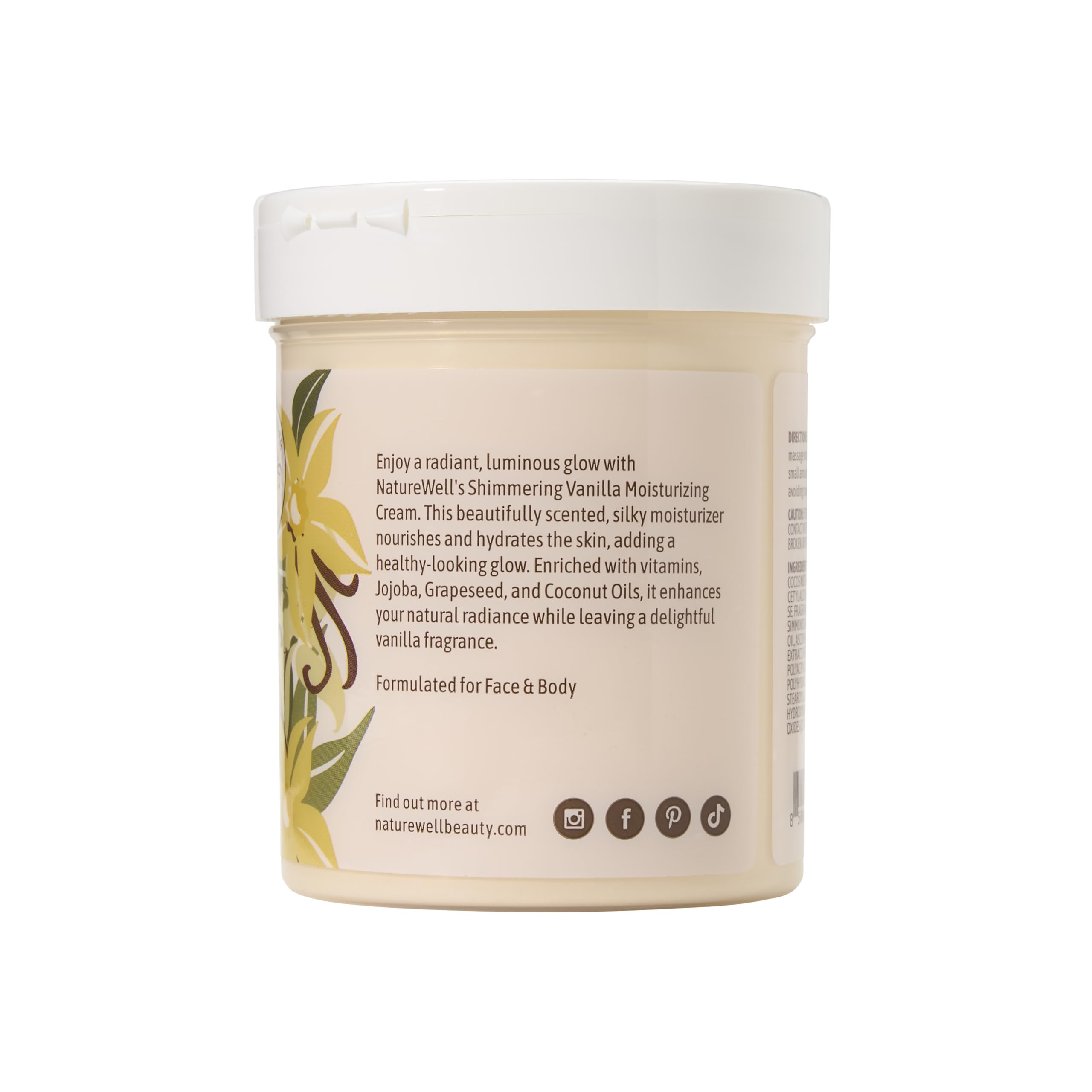 NatureWell vanilla-fragrance application shows soothing scent during use