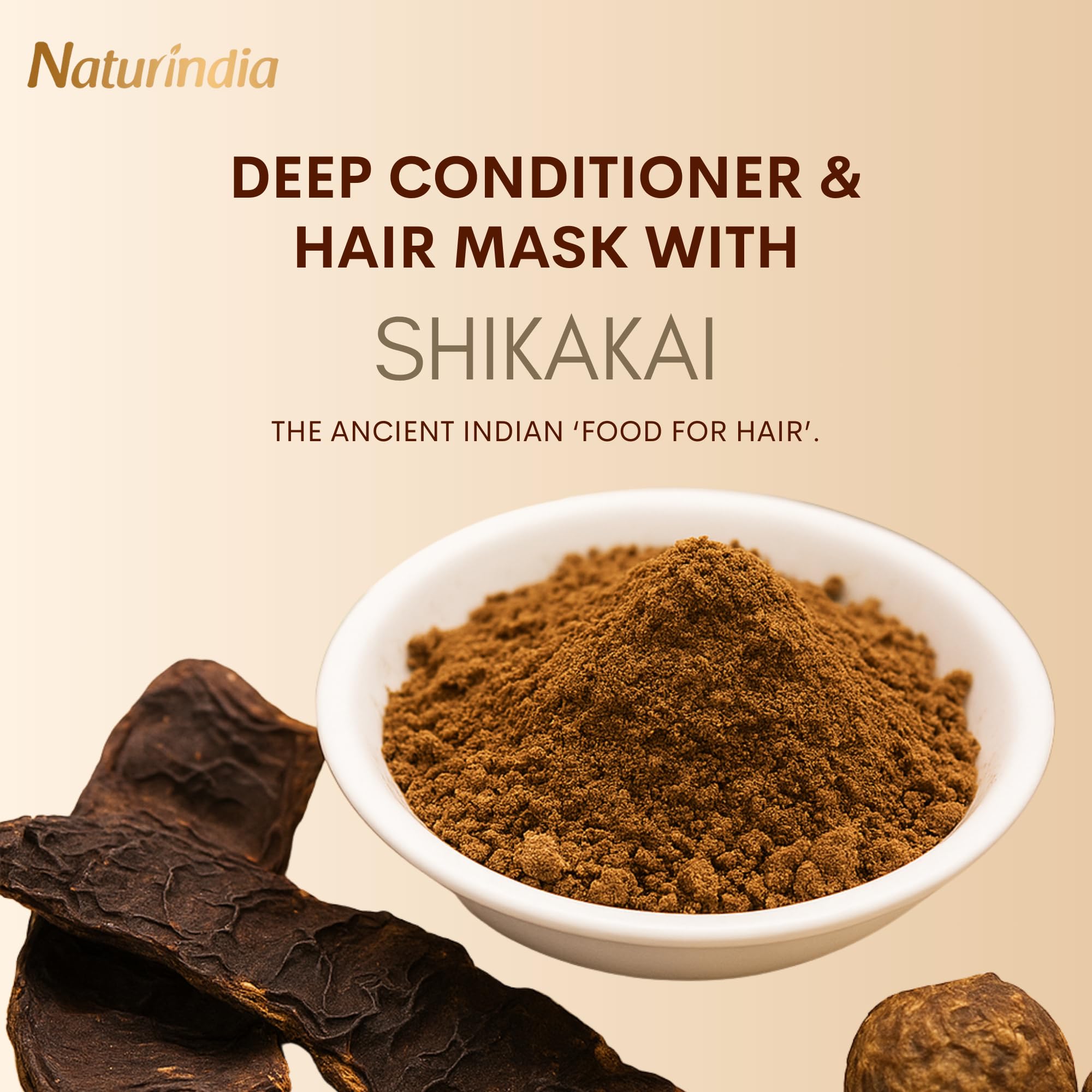 Night time application of Naturindia conditioner for hydrated hair