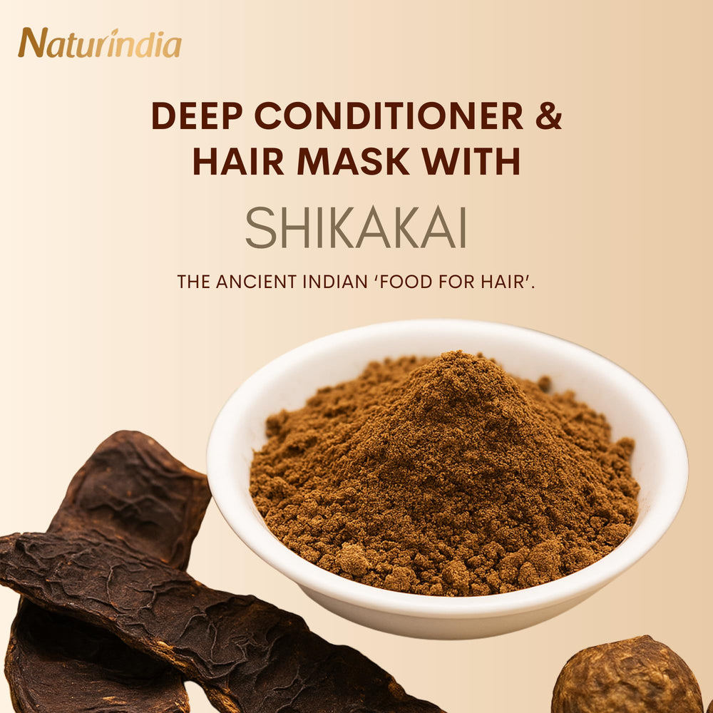 Night time application of Naturindia conditioner for hydrated hair