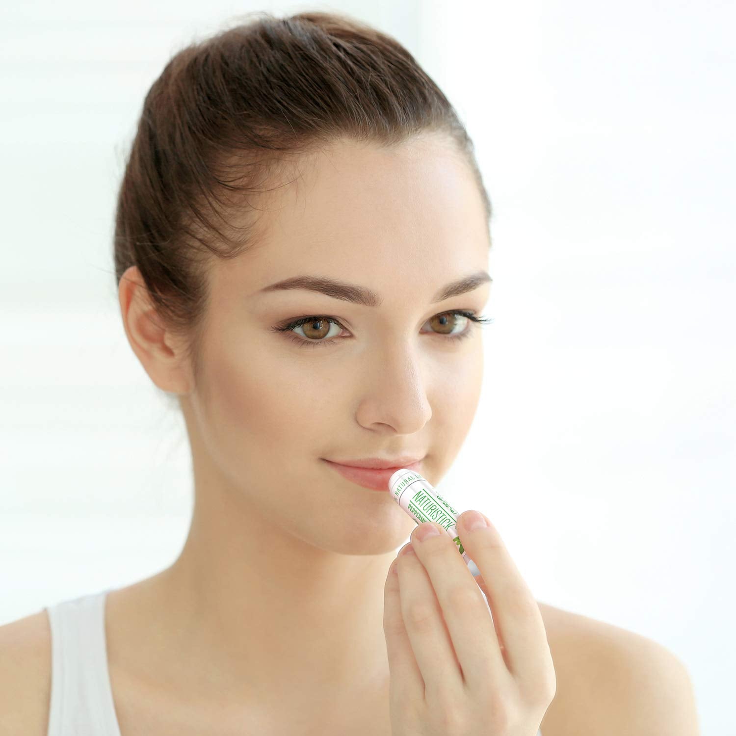 Naturistick black peppermint lip balm shields lips in chilly winds