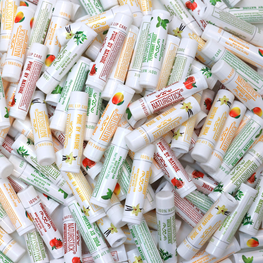Naturistick premium beeswax lip balm vanilla tube for daily hydration and all-weather lip protection.